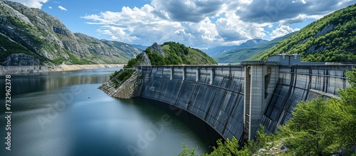 large river water dam