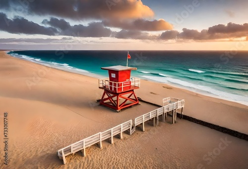 lifeguard tower at the beach