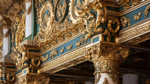 Decorative motifs in an opulent palace