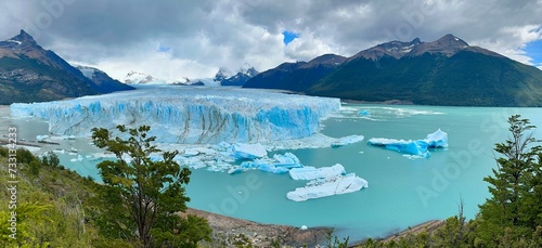 Panorama of perito moreno glacier of argentina