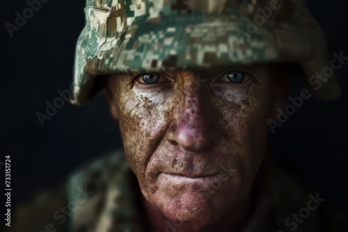 Veteran Soldier - Experienced Military Man in the War Zone, Service in the Army