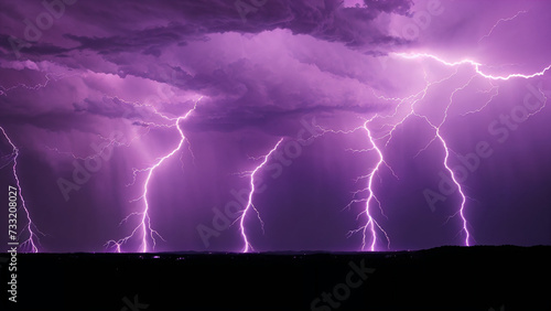 purple storm and lightning