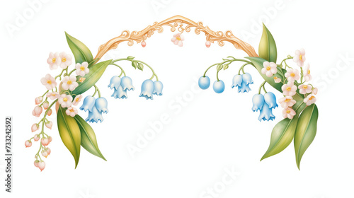 Clipart of lily of the valley