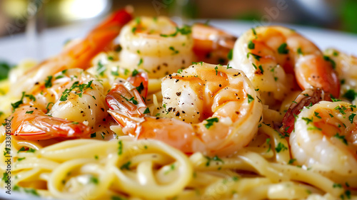 shrimp scampi pasta seafood linguine