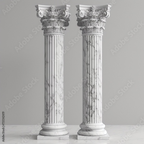 Greek and Romanian column , ionian columns, marble column, ancient civilization, rock, marble, crafting, art, Piilar