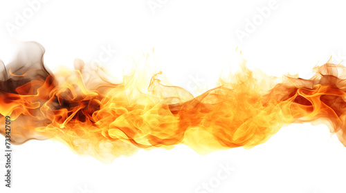 A fire flame isolated on white background png