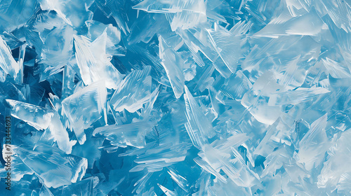 Abstract Background Crystal Blue Ice Texture