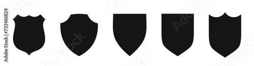 Shield logo. emblem, badge set. Shield icons set. Protect shield vectors.