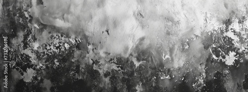 Monochrome Maelstrom - Abstract Grunge on Expansive Canvas