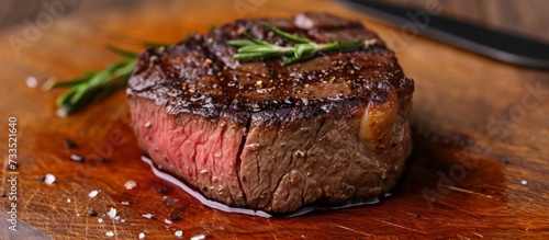Succulent Bottom Round Steak: Perfectly Medium Done with a Juicy Roundness