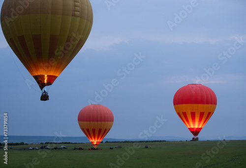 Lot balonem nad Masai Mara Park narodowy Kenya