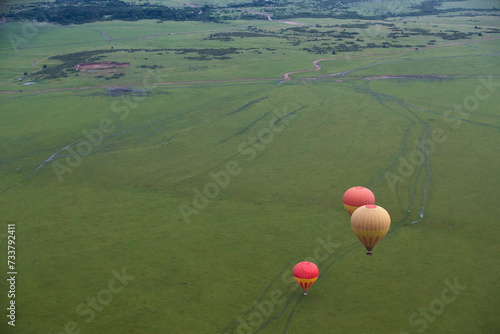 Lot balonem nad Masai Mara Park narodowy Kenya