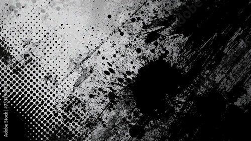 Distressed pin dots texture black and white
