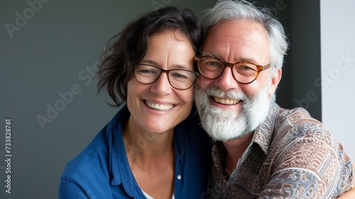A smiling man and woman