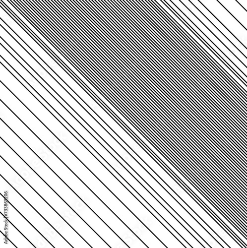 Striped diagonal texture where there are denser lines.