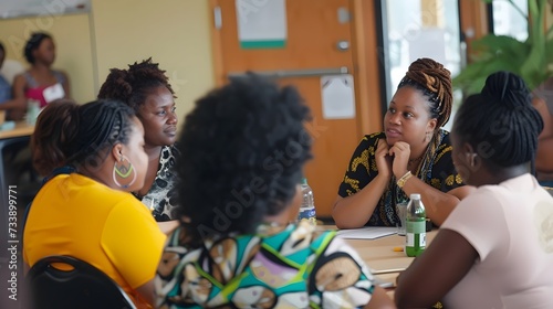 Women Engaged in a Group Discussion