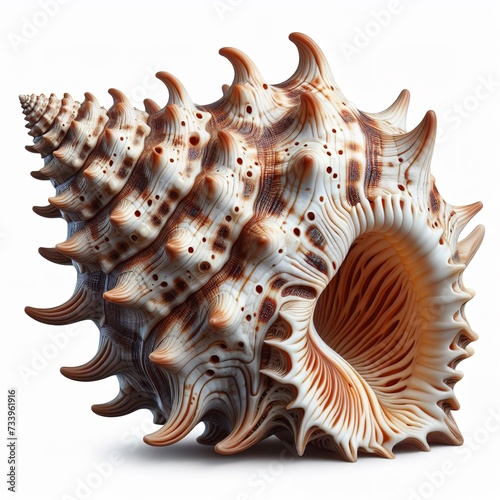 Shell of Cypraecassis Rufa or Bull Mouth Helmet is a species of sea snail, marine gastropod mollusk in the family