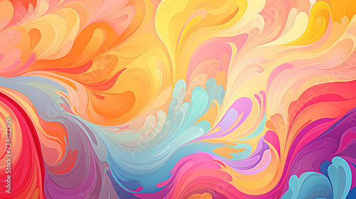 Rainbow gradient abstract colorful watercolor background