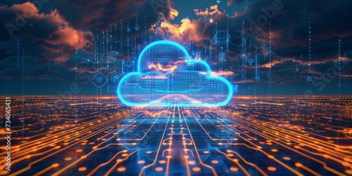 Leveraging Secure Cloud Computing And Social Media For Global Business Success. Concept Data Privacy Regulations, Cybersecurity Measures, Cloud Migration Strategies, Social Media Marketing