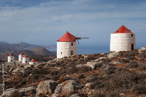 Mills at the hill (Amorgos, Cyclades, Greece)
