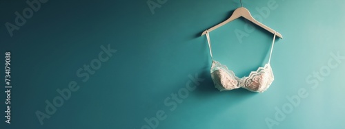 a bra hanging on a wall