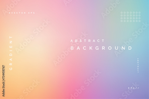 Vector Gradient Rainbow Background Template