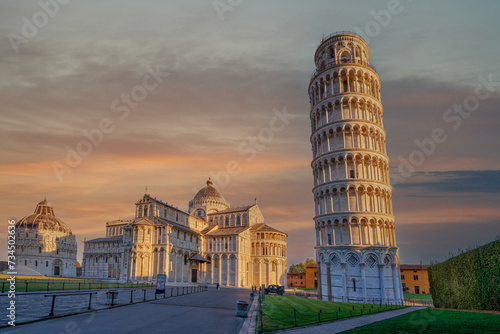 Leaning Tower of Pisa. Pisa is a city in Italy, in Tuscany, on the Arno River, located close to the coast of the Tyrrhenian Sea.