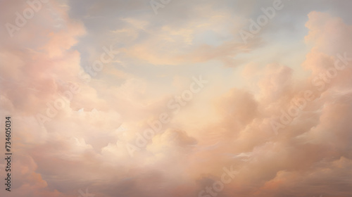 background of renaissance cloud painting