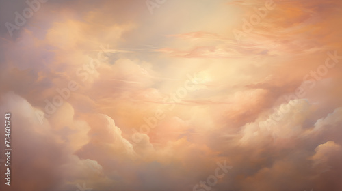 background of renaissance cloud painting