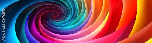 Abstract colorful hypnotic spiral background