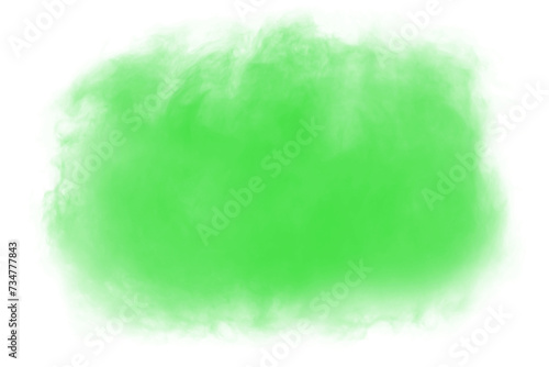 green smoke effect for decoration and covering on the transparent background