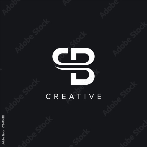 Alphabet Letters QB BQ Creative Logo Initial Based Monogram Icon Vector.