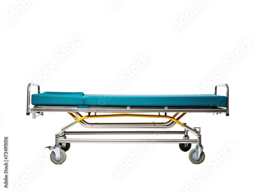 a hospital bed on wheels