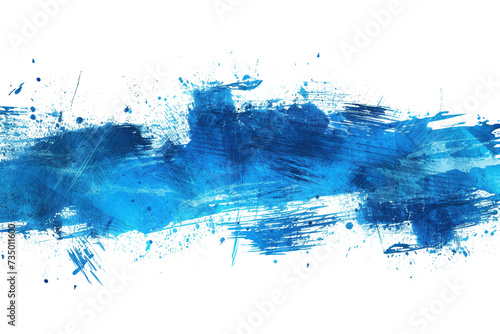 neon blue grunge and scratch effect background texture with transparent background splash effect