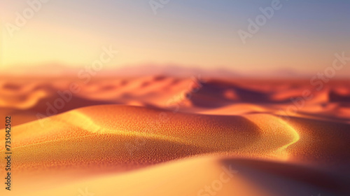 A mirage of desert sands blurs and morphs into an otherworldly panorama inviting us to contemplate the grit and beauty of the desert mirage.