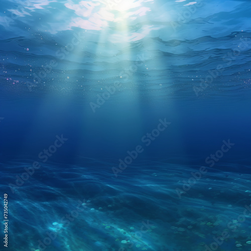 underwater world background made by midjourney