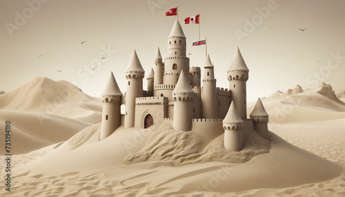Sand castle cut out