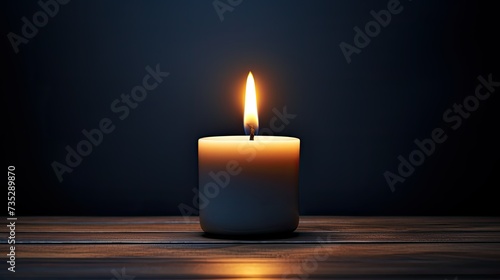 light candle in dark