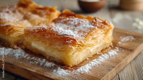 Bougatsa - Greek Custard-filled Pastry Photo