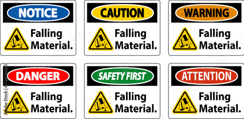 Caution Sign, Falling Material