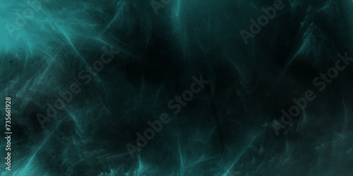 Abstract dark and neon teal smokey aquarelle paint paper textured canvas for design. Light and soft teal smokey empty smooth texture soft teal art.