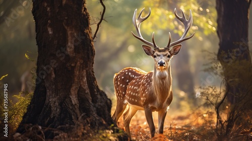 Untamed beauty with the stunning images featuring spotted deer, and various deer species in their natural habitat. Wildlife in Wild