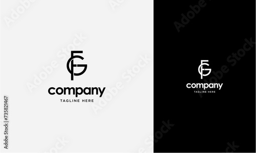 Initial Letter FG or GF Logo,Typography Vector Template. Creative Abstract Letter FGor GF Logo Vector