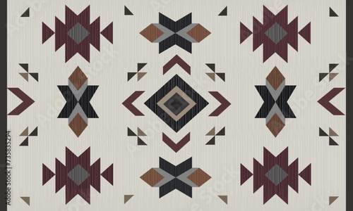 Ethic, tribal pattern. Southwestern rug design. Mexican blanket. Native Indian ornament.Navajo tribal pattern. Native American ornament.