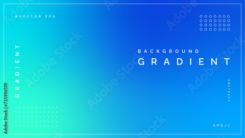 Blue Blurred Gradient Background Vector Template
