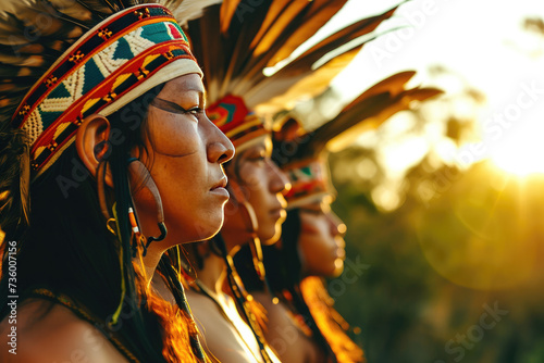 Dignified Sunset: Indigenous Perspectives in Dusk Light 