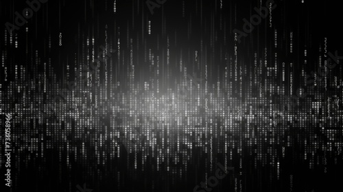  Background binary code is in gray color