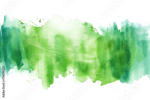 green blue watercolor paint brush stroke texture isolated on transparent png