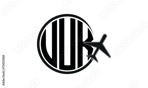 UUK three initial letter circle tour & travel agency logo design vector template. hajj Umrah agency, abstract, wordmark, business, monogram, minimalist, brand, company, flat, tourism agency, tourist