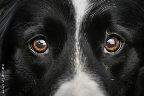 Shot of dogs expressive eyes